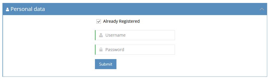 Deselezionare opzione Already Registered