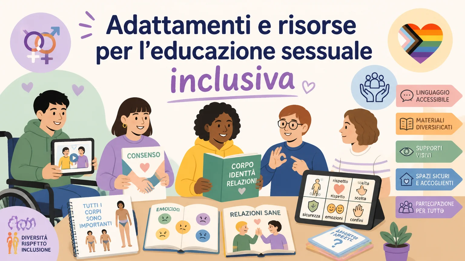 Adattamenti e risorse per l’educazione sessuale inclusiva - sessualita tea disabilita