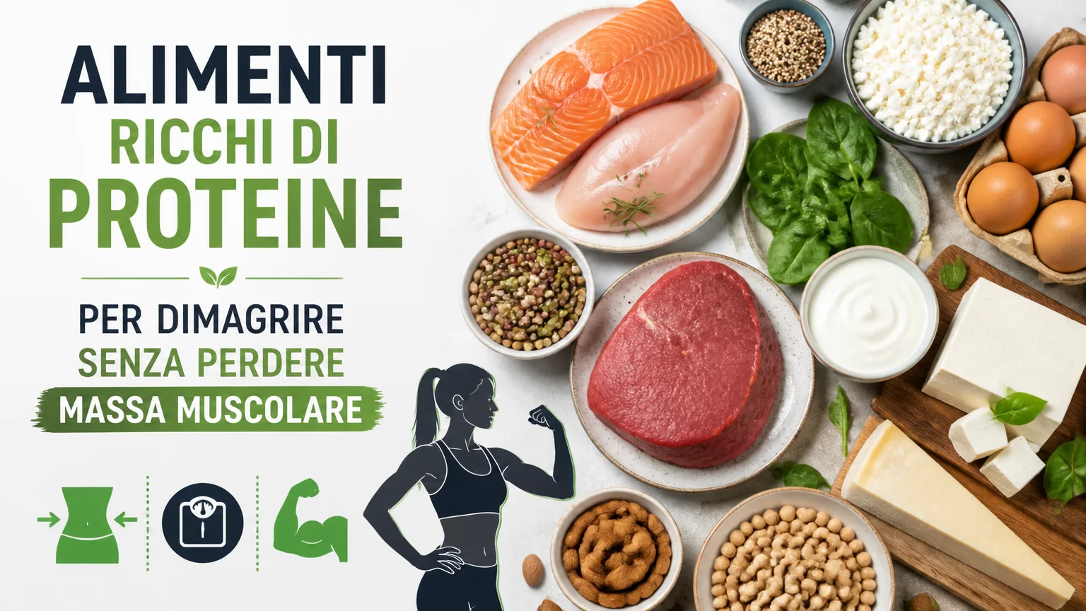 Alimenti ricchi di proteine per dimagrire senza perdere massa muscolare