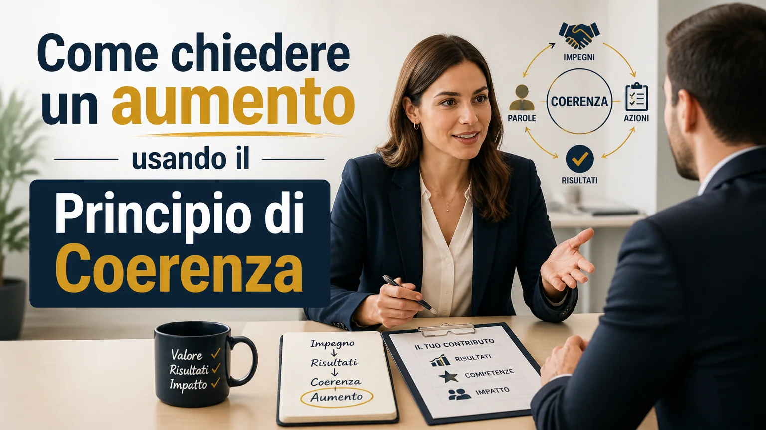 Come chiedere un aumento usando il principio di coerenza