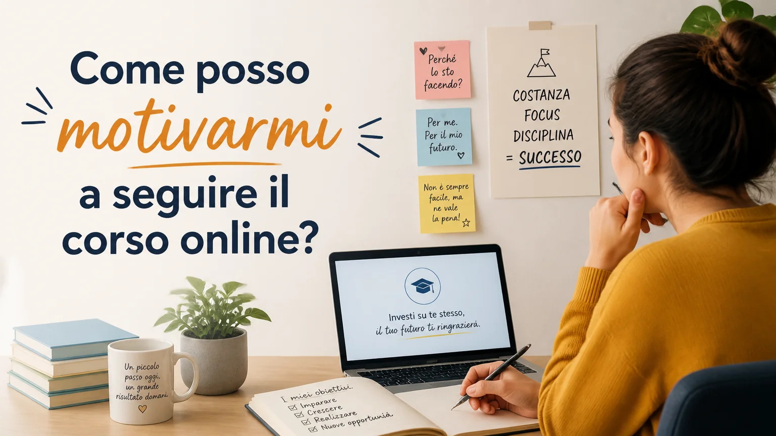 Come posso motivarmi a seguire il corso online? - creazione dieta