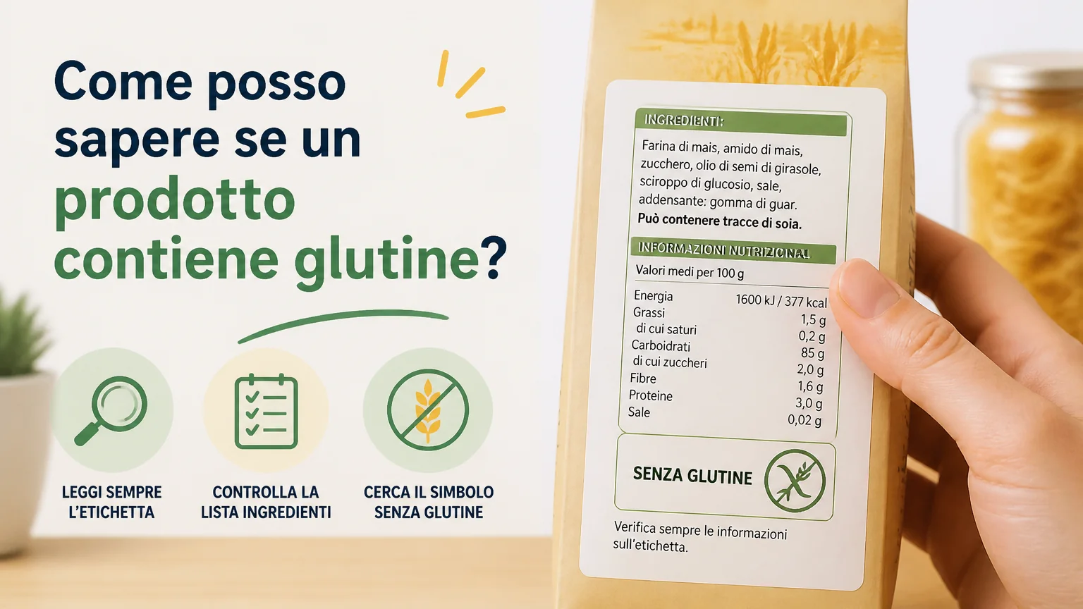 Come posso sapere se un prodotto contiene glutine? - nutrizione celiaca Come posso sapere se un prodotto contiene glutine? - nutrizione celiaca