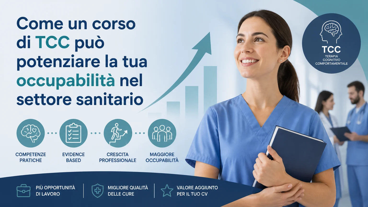 Come un corso di tcc può potenziare la tua occupabilità nel settore sanitario
