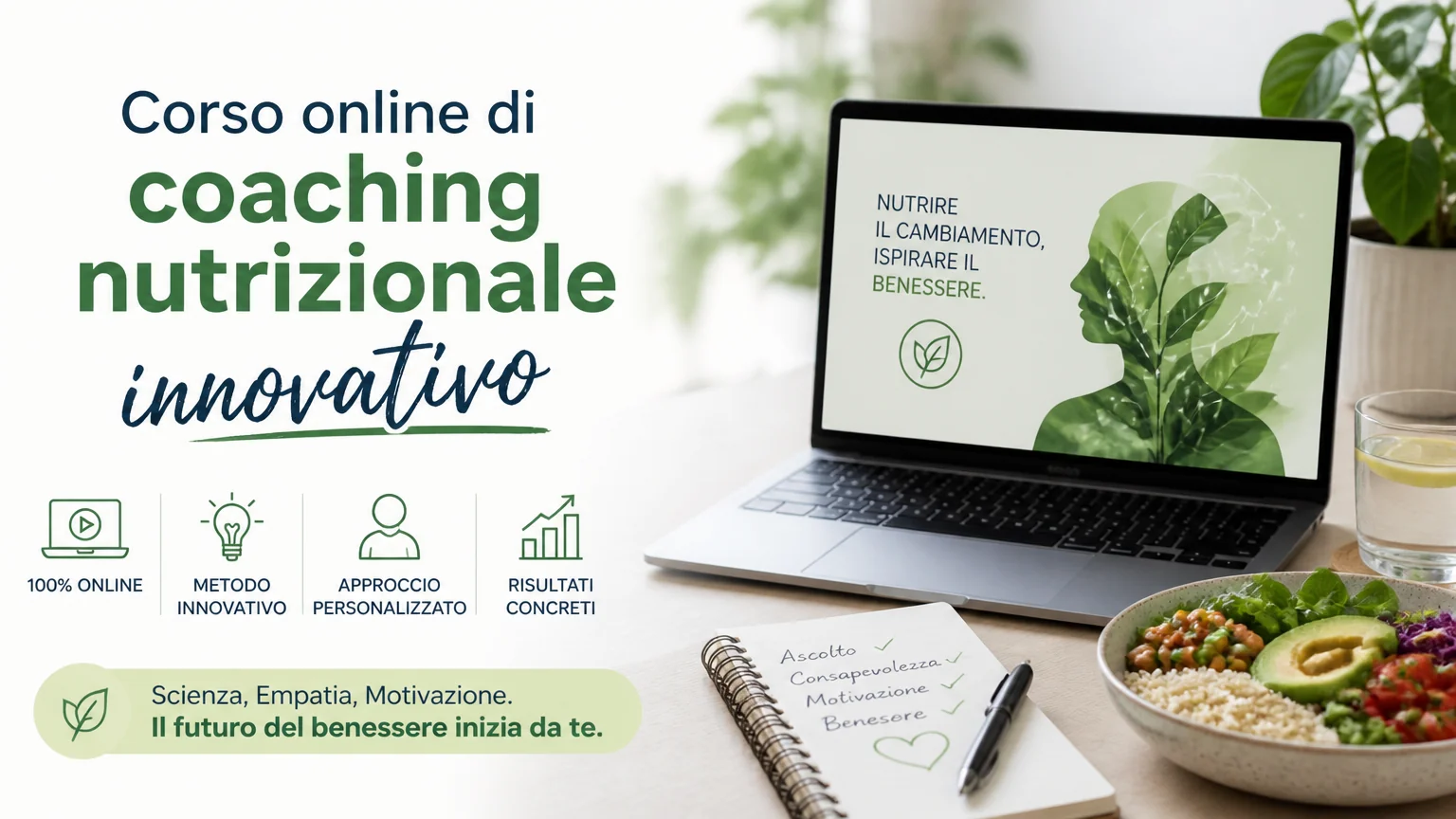 Corso online di coaching nutrizionale innovativo