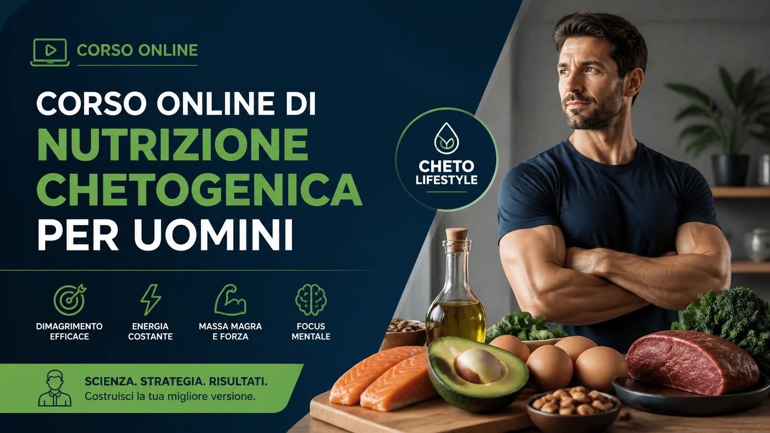 Corso online di nutrizione chetogenica per uomini - nutrizione chetogenica