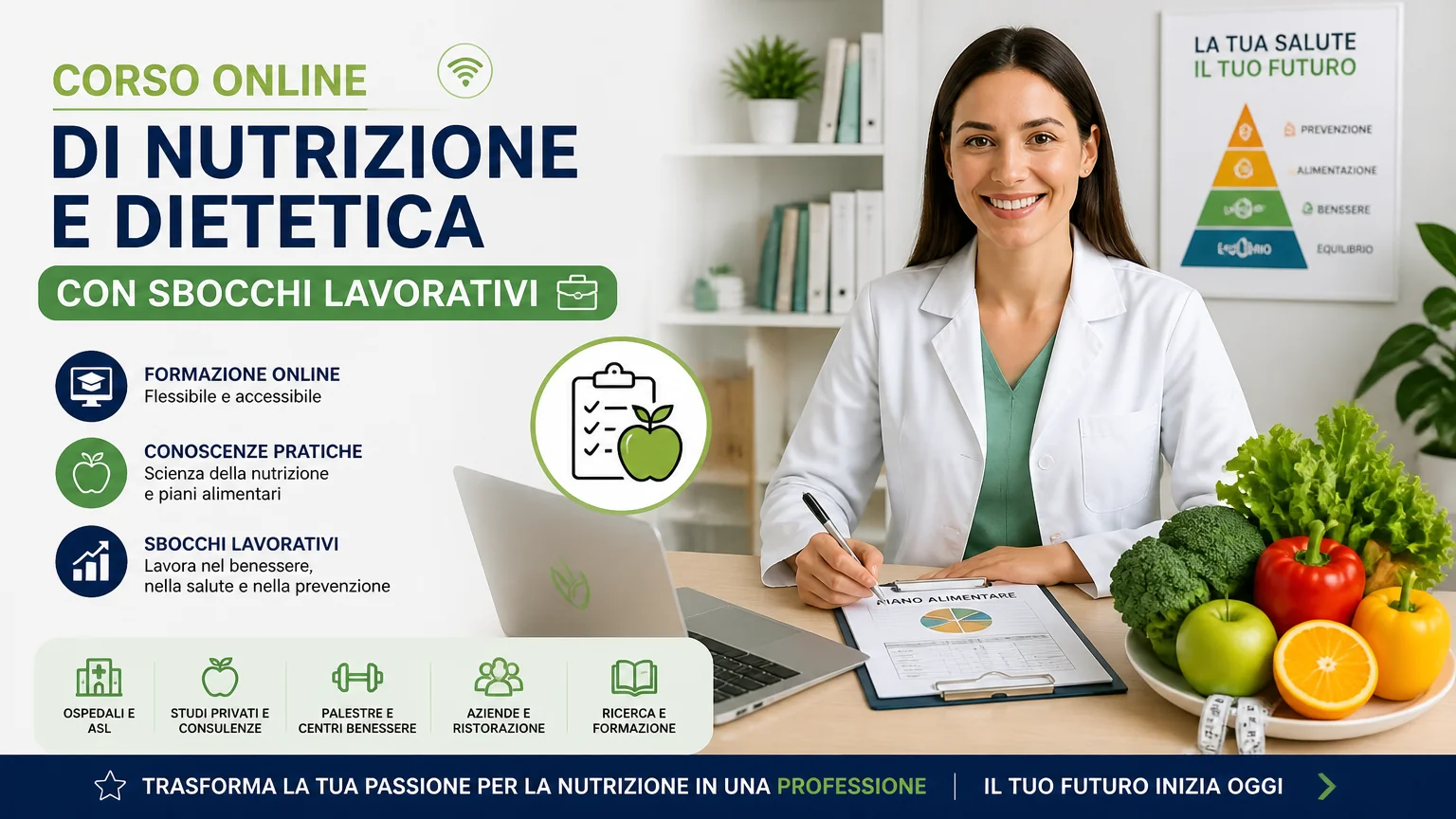 Corso online di nutrizione e dietetica con sbocchi lavorativi - alimentazione Corso online di nutrizione e dietetica con sbocchi lavorativi - alimentazione