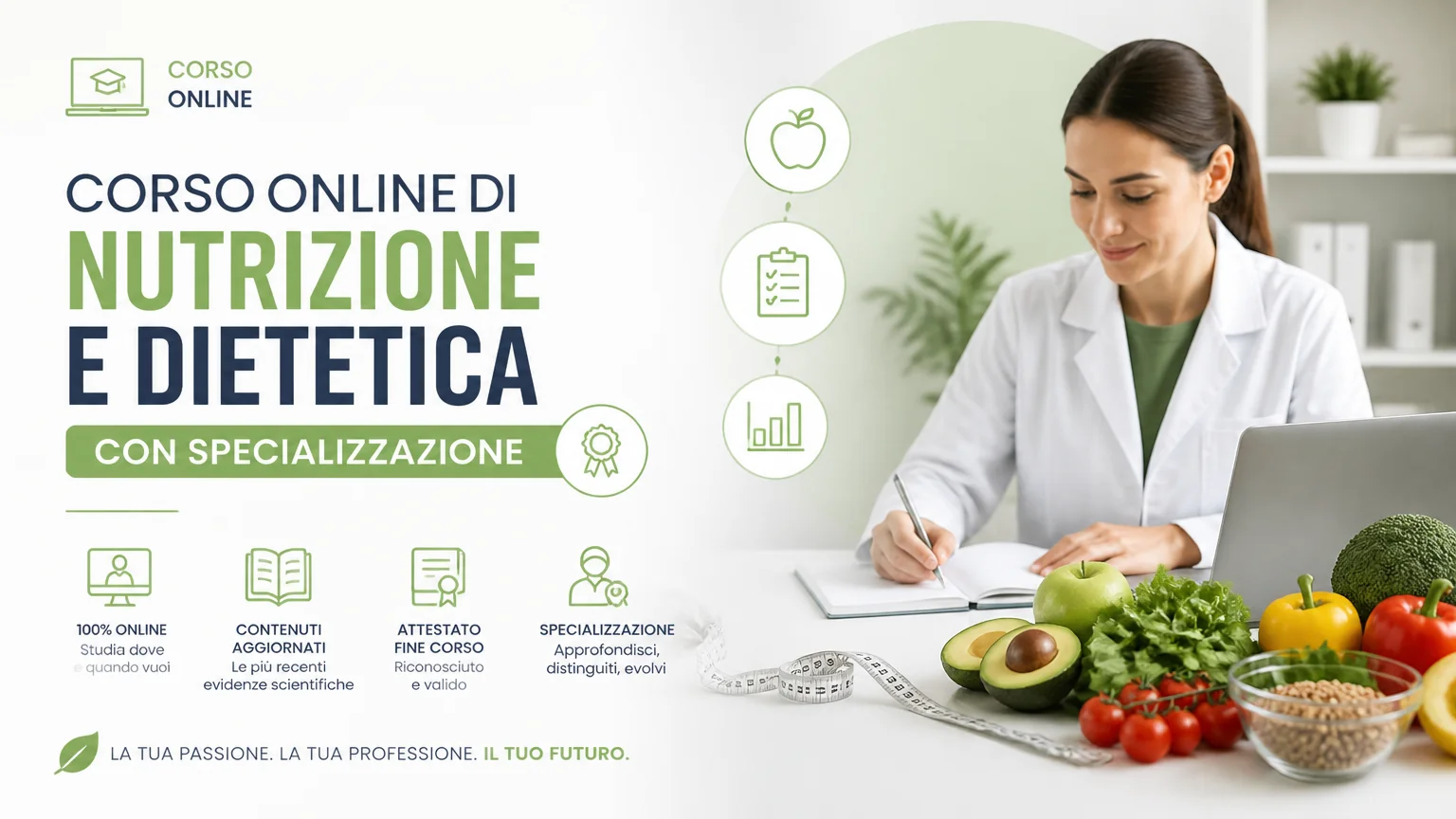 Corso online di nutrizione e dietetica con specializzazione - alimentazione
