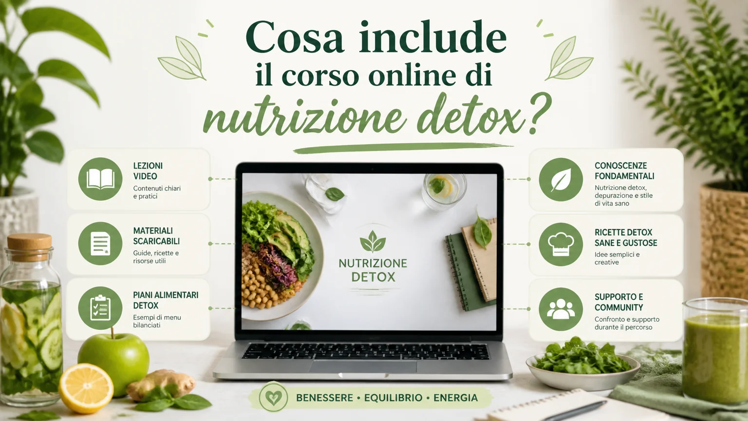 Cosa include il corso online di nutrizione detox? - nutrizione detox