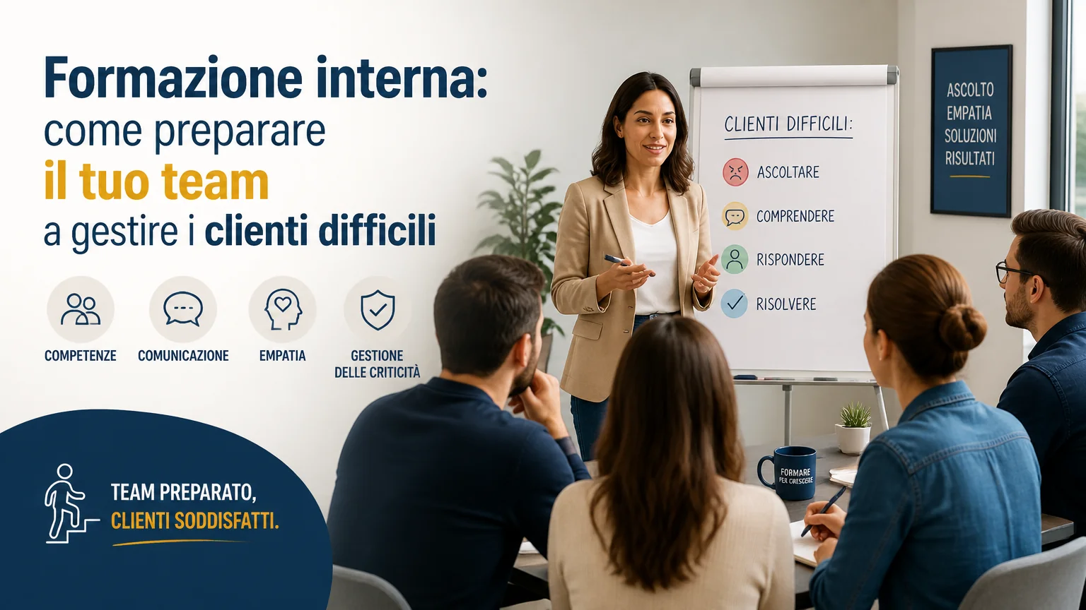 Formazione interna: come preparare il tuo team a gestire i clienti difficili - gestire clienti difficili