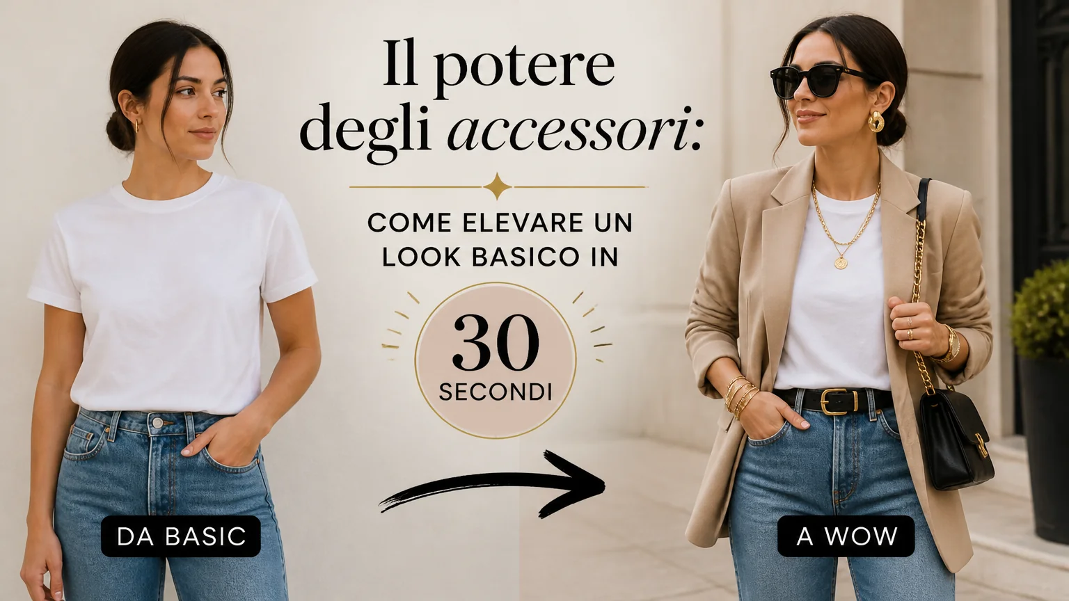Il potere degli accessori: come elevare un look basico in 30 secondi