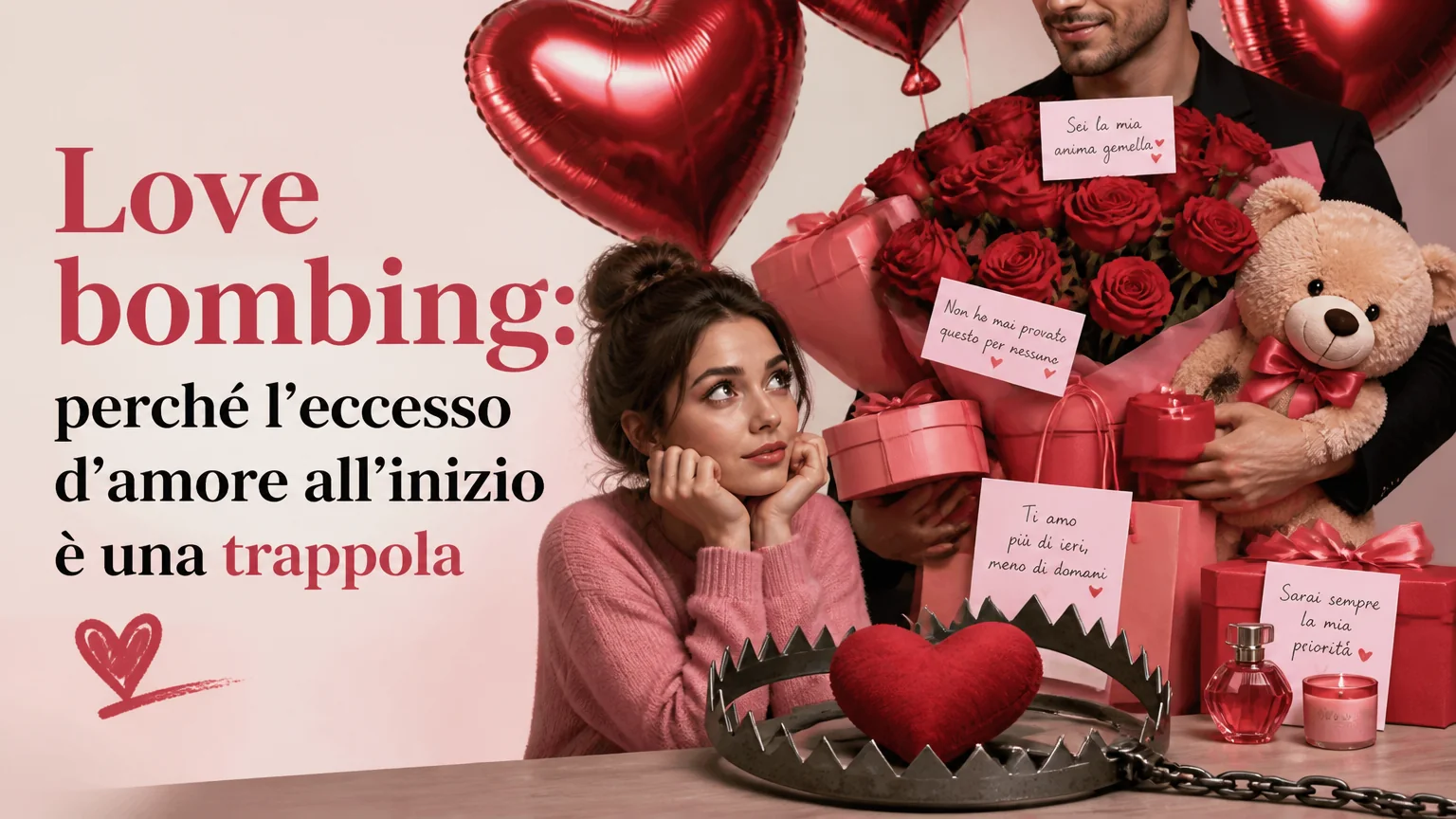 Love bombing: perché l'eccesso d'amore all'inizio è una trappola - violenza domestica familiare