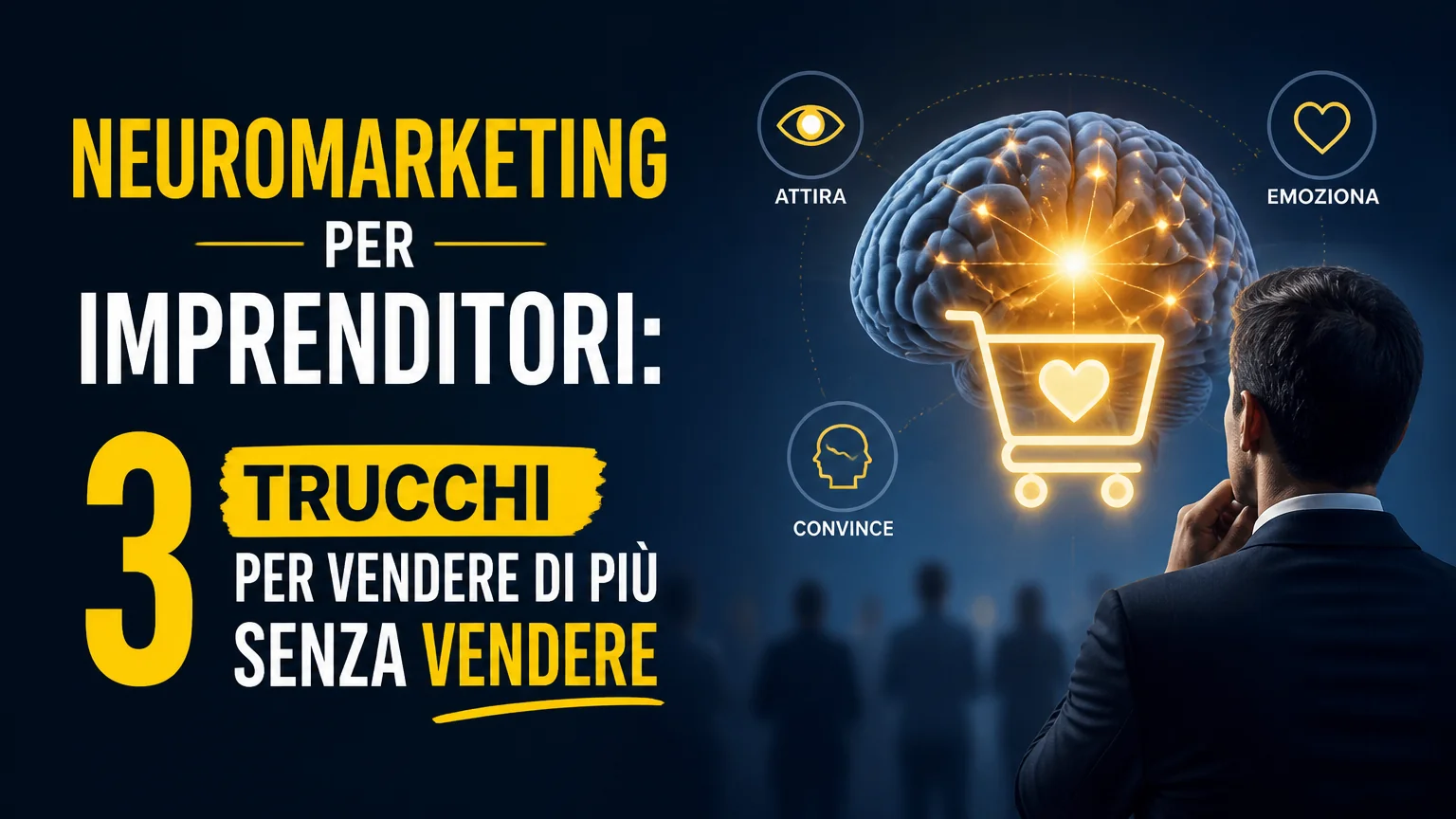 Neuromarketing per imprenditori: 3 trucchi per vendere di più senza vendere