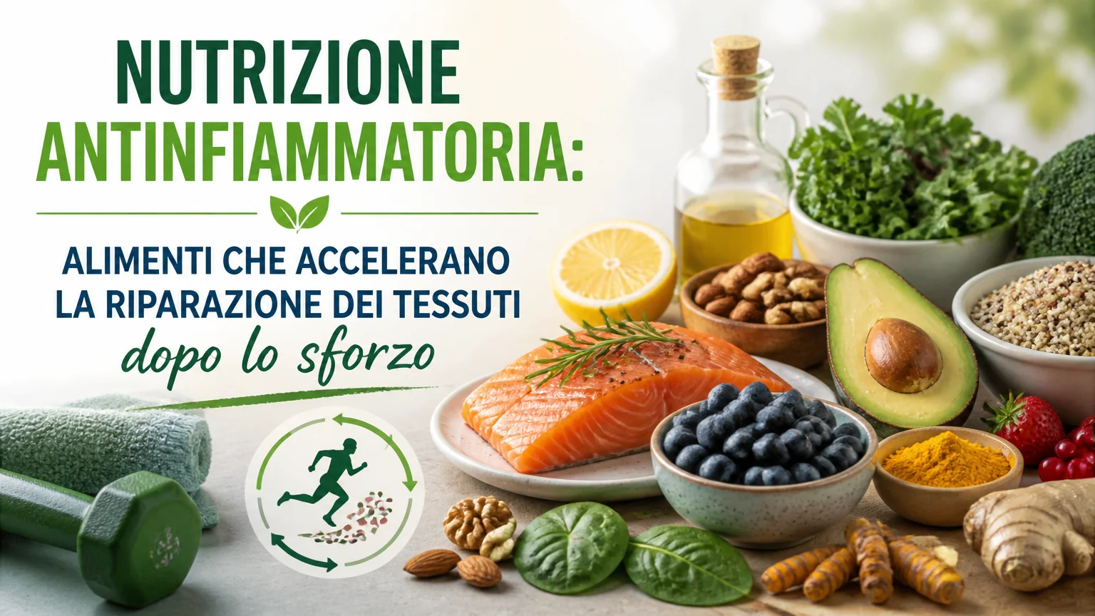 Nutrizione antinfiammatoria: alimenti che accelerano la riparazione dei tessuti dopo lo sforzo - allenatore sportivo