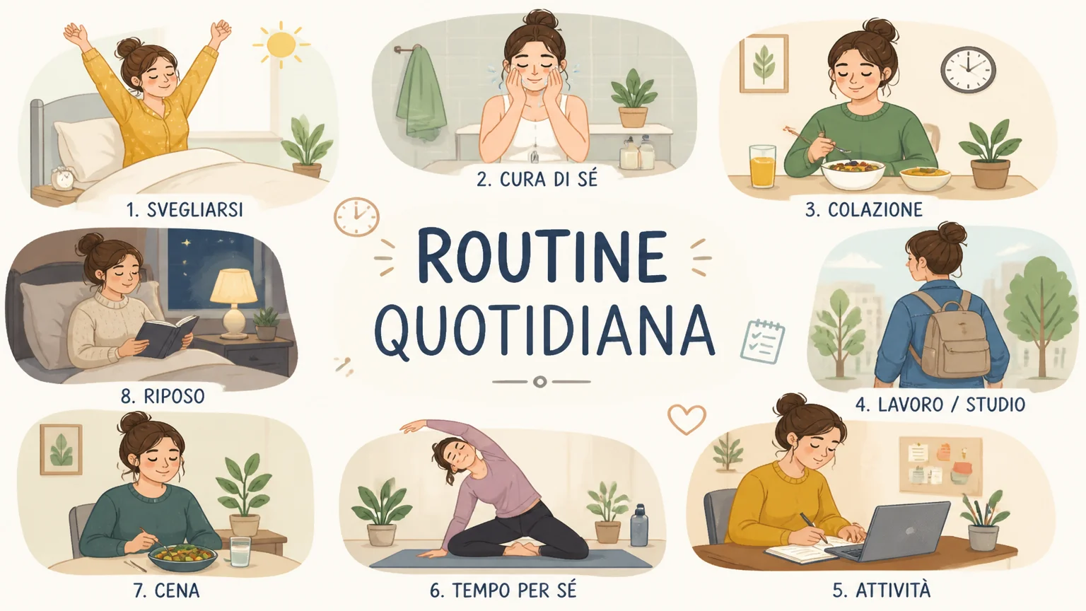 Routine quotidiana - produttivita lavoro vita casa