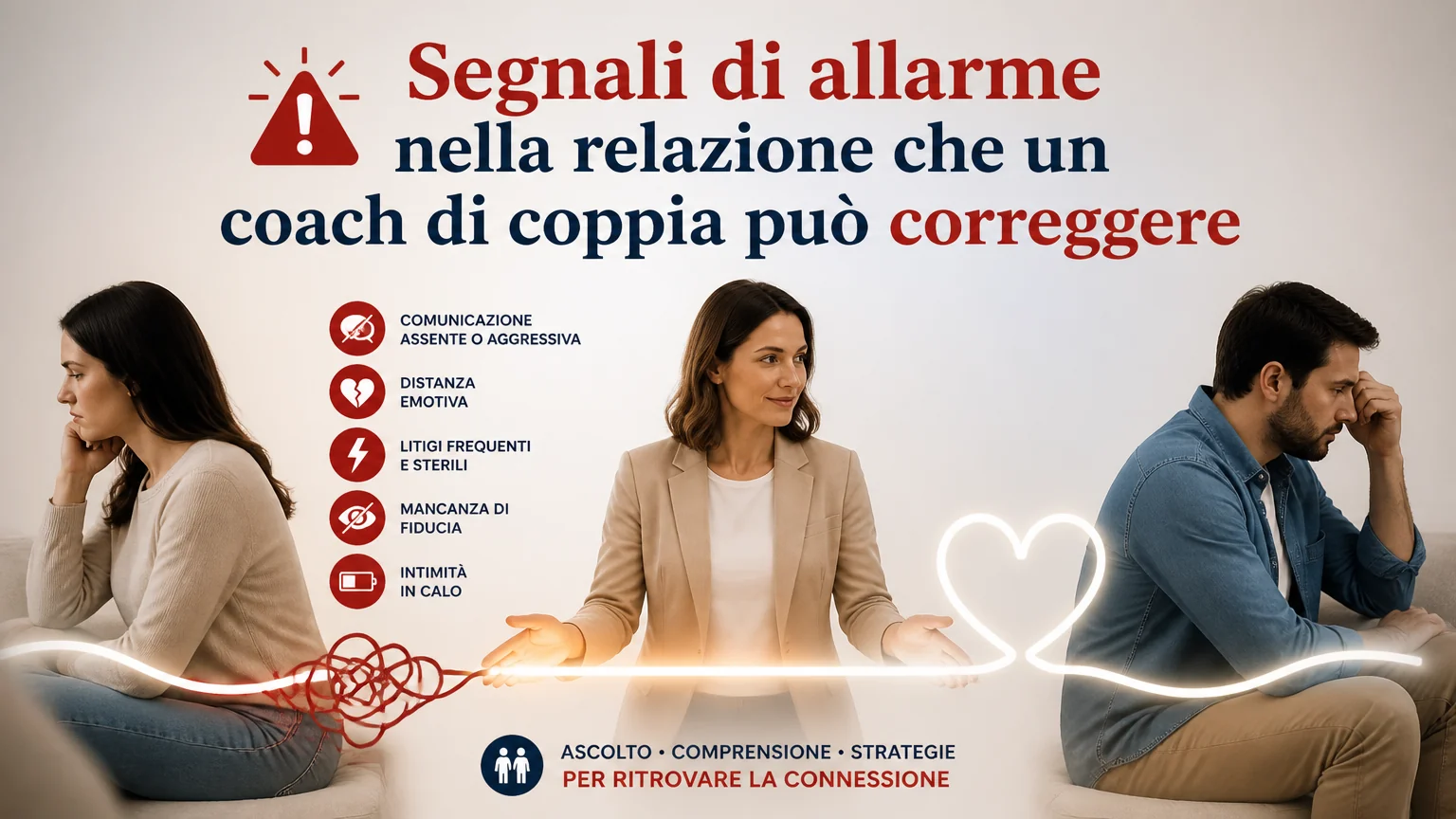 Segnali di allarme nella relazione che un coach di coppia può correggere - coach coppia
