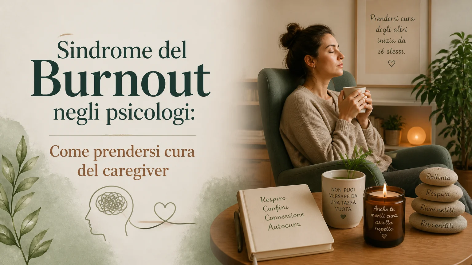 Sindrome del burnout negli psicologi: come prendersi cura del caregiver