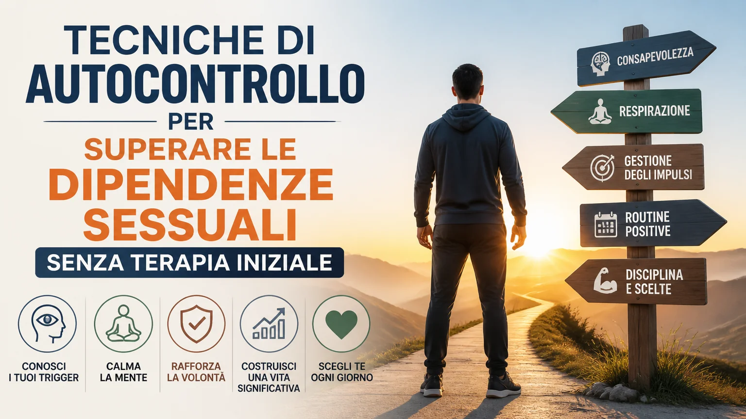 Tecniche di autocontrollo per superare le dipendenze sessuali senza terapia iniziale - superare dipendenze sessuali