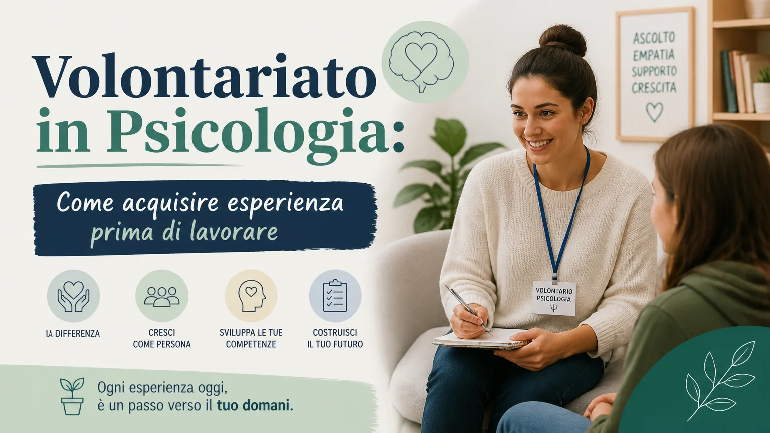 Volontariato in psicologia: come acquisire esperienza prima di lavorare - psicologia pratica