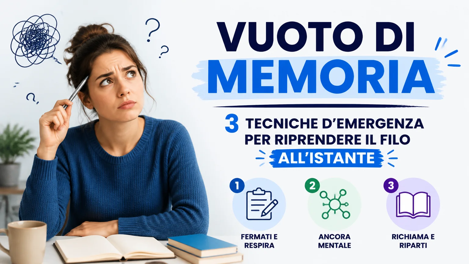 Vuoto di memoria: 3 tecniche d