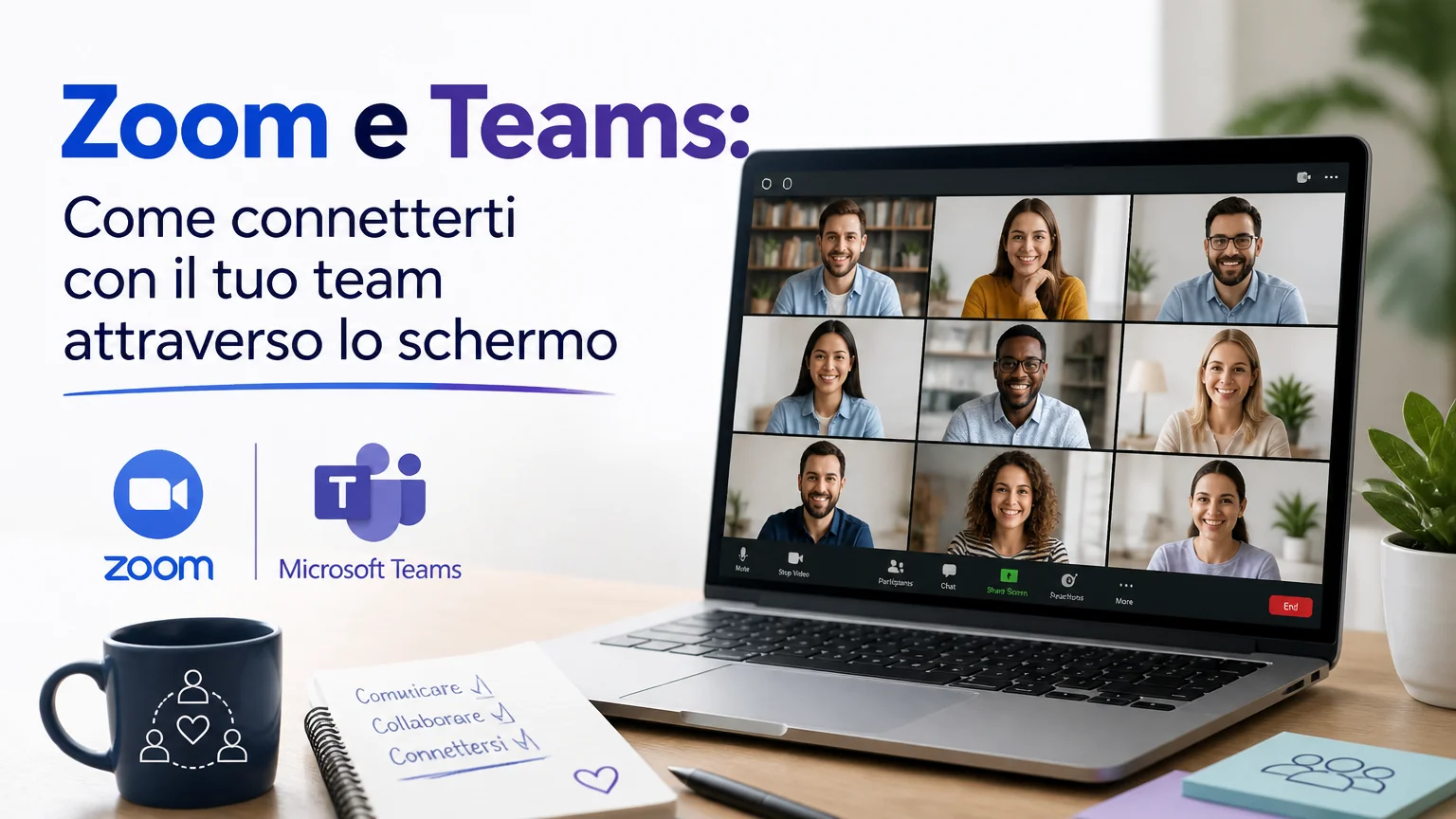 Zoom e teams: come connetterti con il tuo team attraverso lo schermo